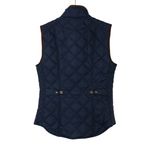 Ralph Lauren Polo Navy Blue Quilted Vest XS Women Embroidered Logo Photo 2