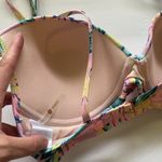 Shade & Shore pink palm padded push-up bikini top, size 36D Photo 7