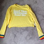 French Pastry  Good Vibes Good Life Crop Top SIZE L Photo 0
