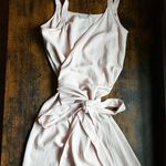 Everlane Japanese Goweave Light Pink Wrap Dress Photo 0