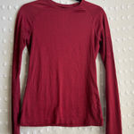 FIGS  Women’s Salta Seamless Longsleeve Underscrub Sz XL Maroon Red Photo 0
