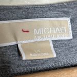 Michael Michael Kors Women's Gray Chain Collar Sleeveless Rayon Blend Top Large Photo 1