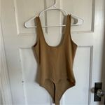 Good American  Scuba Bodysuit in Pecan (tan) size 3 (large) Photo 4