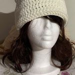 Handmade White Cat Beanie Hat Photo 2