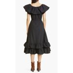 Mille Palma Tiered Ruffle Cotton Dress Size XS Black Photo 4