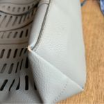 Anthropologie Rafaella Tote Bag Large Faux Leather Light Blue Photo 7