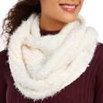 International concepts INC Women’s Ivory White Mixed Yarns Loop Scarf Photo 0