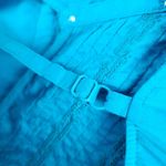 Eddie Bauer  Cotton Dress Turquoise Embroidered Fit and Flare Sun Summer Size 6P Photo 10