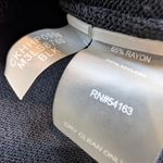 Calvin Klein  Stripe Knit Tank Top – Women's L Black White Rayon Nylon Photo 4