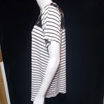 Flawless  Gray & White Striped Short Sleeve Tee (S) Photo 2