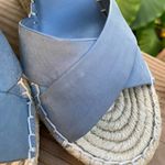 Joie Kaelyn Nubuck Blue Espadrille Wedges Strappy Photo 42