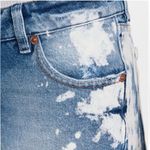 NWT SER.O.YA Lex Olympia Bleached Raw Hem Jean Shorts Size 24 Retrofete Blue Photo 3