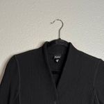 Eileen Fisher  Black‎ Waffle Knit Button Front Blazer Sz XS Jacket Italian Fabric Photo 2