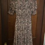 Evereve Roan+Ryan x  Floral Elsa Dress Midi Size S Photo 3