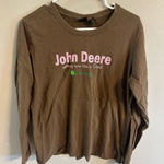 John Deere 2/$10  Brown Shirt with Pink Logo Photo 0