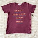 Daydreamer Red Yellow Blue Make Dreams Not War Western Boho Soft Top Sz S Photo 44