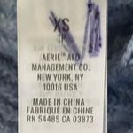 Aerie Cozy Up Women’s XS Powder Blue Ribbed Knit Reverse Seam Oversized Pullover Photo 5