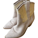 Dolce Vita Shreya Glitter Suede Cowboy‎ Western Suede & Synthetic Boots Size 7.5 Photo 0