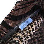 Mugler Off the Shoulder Flocked Star Wavy Dress in Nude 02 & Black Size 0 Photo 5