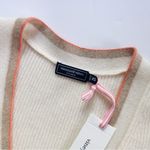 Vineyard Vines NEW  Varsity Tipped V-Neck Cardigan Marshmallow Photo 5