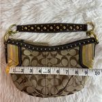 Coach y2k  Vintage Brown Stud Gold Hobo Mini Purse Shoulder Bag Photo 10