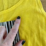 Barcode Sleeveless Tank in Yellow Photo 1