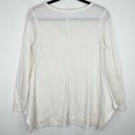 No Comment Waffle Knit White Oversized Top Shirt Size Medium M Womens Photo 1