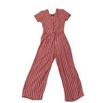 Angie  V-Neck Short-sleeve Wide Leg Jumpsuit Photo 1