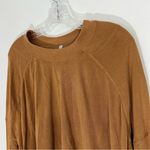 Free People  Movement Yellow Off the Ringer Long Sleeve Top Size XS Photo 1