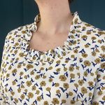 Vintage 60s/70s Ditsy Floral Ruffled Dress Multi Size L Photo 3