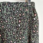 Armani Exchange  dark green leopard print jogger pants Photo 1