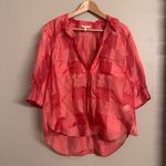 Rebecca Taylor REBECCA‎ TAYLOR Organza Check Three-Quarter-Sleeve Blouse Photo 1