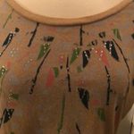 S/p crop‎ top w/ rhinestones boho chic Tan Photo 1