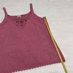 Faded Glory  Beaded / Crochet Sleeveless Pink Tank Camisole Top NWOT Sz L Large Photo 2