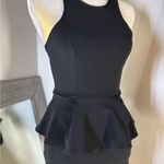 Lush Clothing Lush Black racer back peplum Mini Dress Photo 3