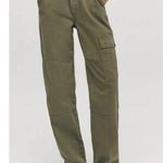 Reformation  Bailey Green Cargo High Rise Utility Pant Size 23 Photo 0