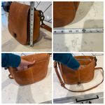 Frye  Farrah saddle crossbody bag in cognac leather neutral western bohemian Photo 15