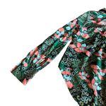 Free People Sage Floral Print Long Sleeve Shirt Blouse Top Boho Size XS Women's Photo 9