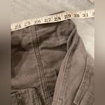 Arizona Jeans Sixty-Six Size 1 Gray Cotton Zipper Pockets Wide Leg Cargo Pants Hammer Loop Photo 9