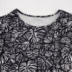 32 Degrees Heat 32 Degrees Top Women UPF 50+ Long Sleeve Sun Tee Black Palm Leaves Size Medium Photo 5