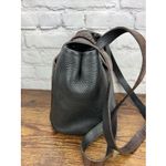 Brighton  Classic Collection Bucket Bag‎ Black/brown Leather Embossed Flap Photo 3