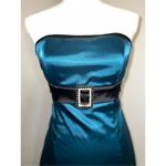 Teeze Me Vintage y2k Tube Top Teal Party Cocktail Mini Dress 5 Photo 1