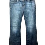 X2 Denim Laboratory Stella Full Leg Y2K Low Rise Bootcut or Flare Jeans Blue Size 10 Photo 0