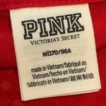 PINK - Victoria's Secret Victoria's Secret PINK red and white Bling Rhinestone Varsity Long Sleeve Tee M Photo 8