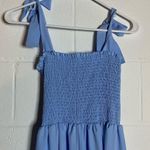 Blue women’s Dress small with bow tie for straps Photo 2