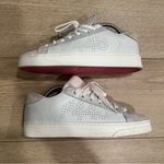 P448  Calf Hair John Embellished Low Top Sneakers Glitter Fur Size 38/7.5-8 US Photo 1