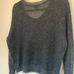 Theory sheer black mohair sweater merino wool blend open knit women’s size S Photo 7