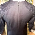 Nha Khanh Black Lace Arm Shift Dress Photo 3