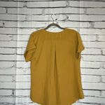 Maurice's Maurice’s Mustard Yellow Women's Top V-Neck Blouse SZ M Y2K Lace Front Y2K Photo 8