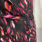 5 TWO 3 New Robe Cardigan Lightweight Knit Kimono Jacket Black Pink Photo 6